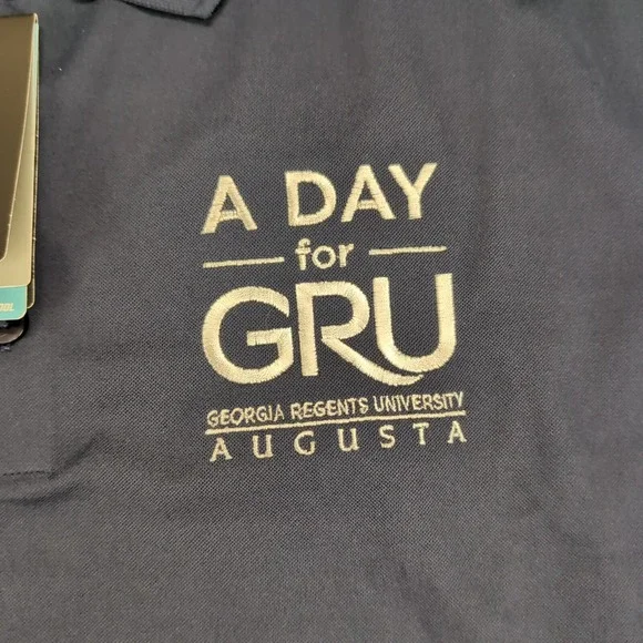 Nike Shirt Mens Large Blue Golf Polo‎ Dri-Fit Logo Swoosh Outdoor Performance - Picture 5 of 14